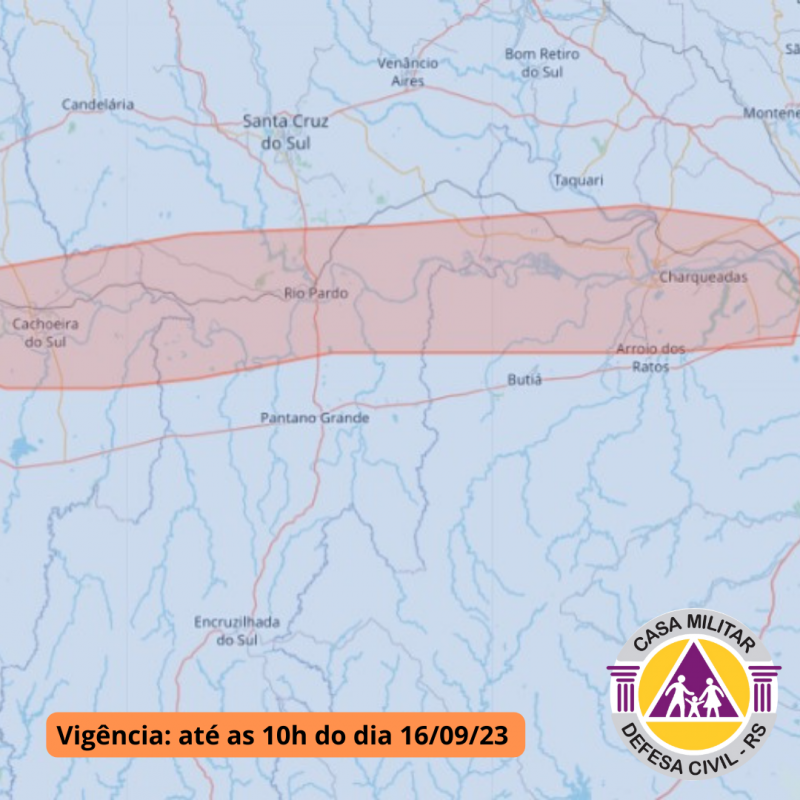 Alerta Para Inunda O Rio Jacu Em Eleva O A Partir De Cachoeira Do