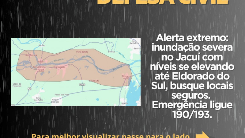 Alerta Extremo Inunda O Severa No Jacu N Veis Se Elevando At