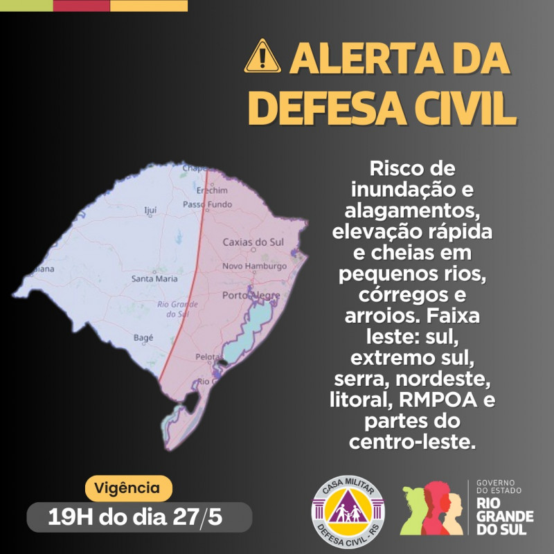 Defesa Civil Alerta Risco De Inunda O E Alagamentos Eleva O R Pida