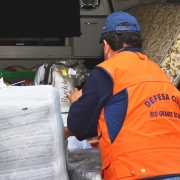 A Defesa Civil estadual enviou a ajuda humanitária para São Gabriel na tarde de sábado (27/7)