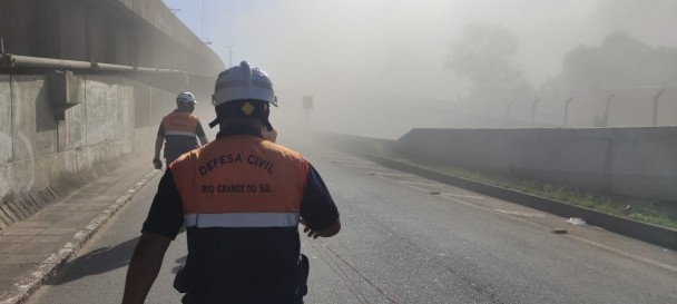 Operação mobilizou o efetivo da Defesa Civil RS.