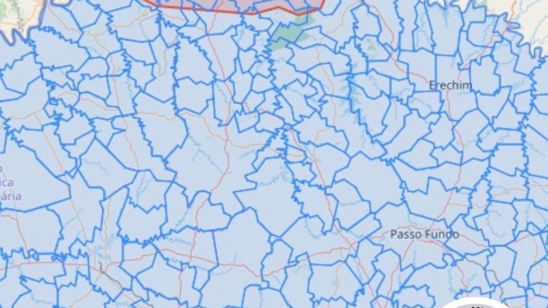 Alerta para inundação na região do Alto Uruguai, rio em elevação entre Iraí e itapiranga