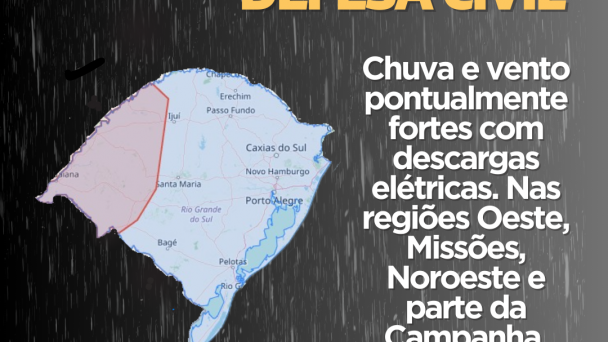 Defesa Civil Alerta Para Chuva E Vento Pontualmente Fortes Com