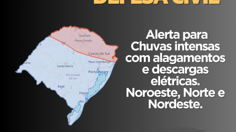 Defesa Civil Alerta Para Chuvas Intensas Com Alagamentos Ventos Fortes