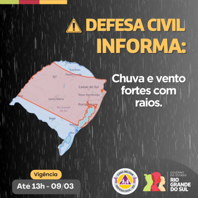 Defesa Civil informa