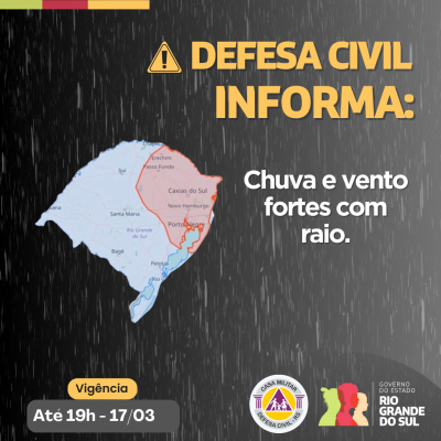 Defesa Civil informa