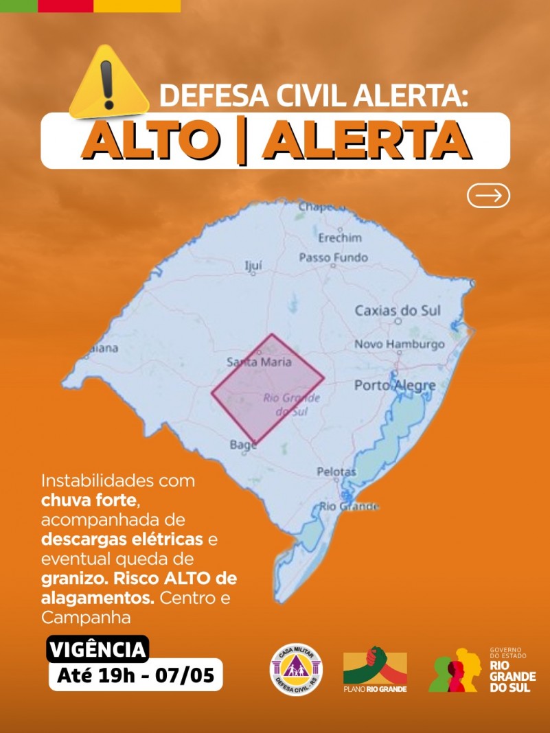 Vigência: até 19h de 7 de maio