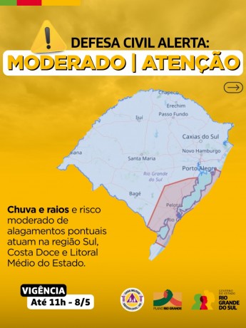 alerta em amarelo, mdoerado atenção 