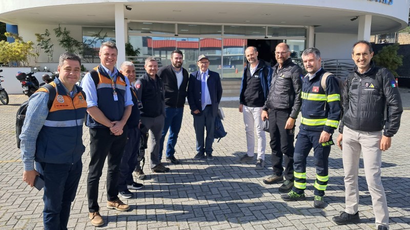 Evento reúne os três estados da Região Sul do Brasil para troca de conhecimentos com a Defesa Civil italiana