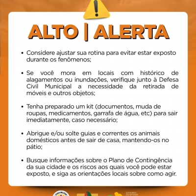 ALERTA LARANJA