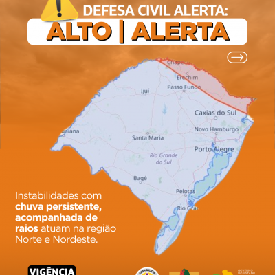 Alerta Laranja para as regiões Norte e Nordeste