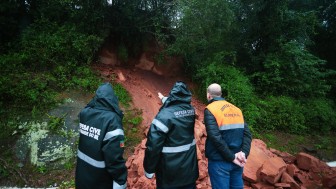 Vistoria de áreas críticas pela Defesa Civil em Caxias do Sul
