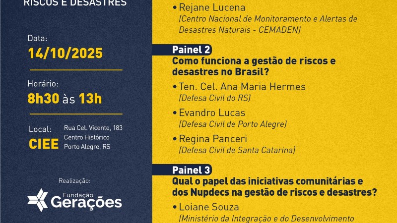 Evento voltado a lideran&ccedil;as comunit&aacute;rias de Porto Alegre e regi&atilde;o est&aacute; com inscri&ccedil;&otilde;es abertas