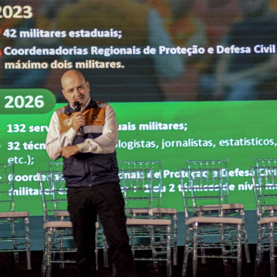 Coronel Boeira apresentou os avan&ccedil;os da Defesa Civil em evento Municipalismo em Foco