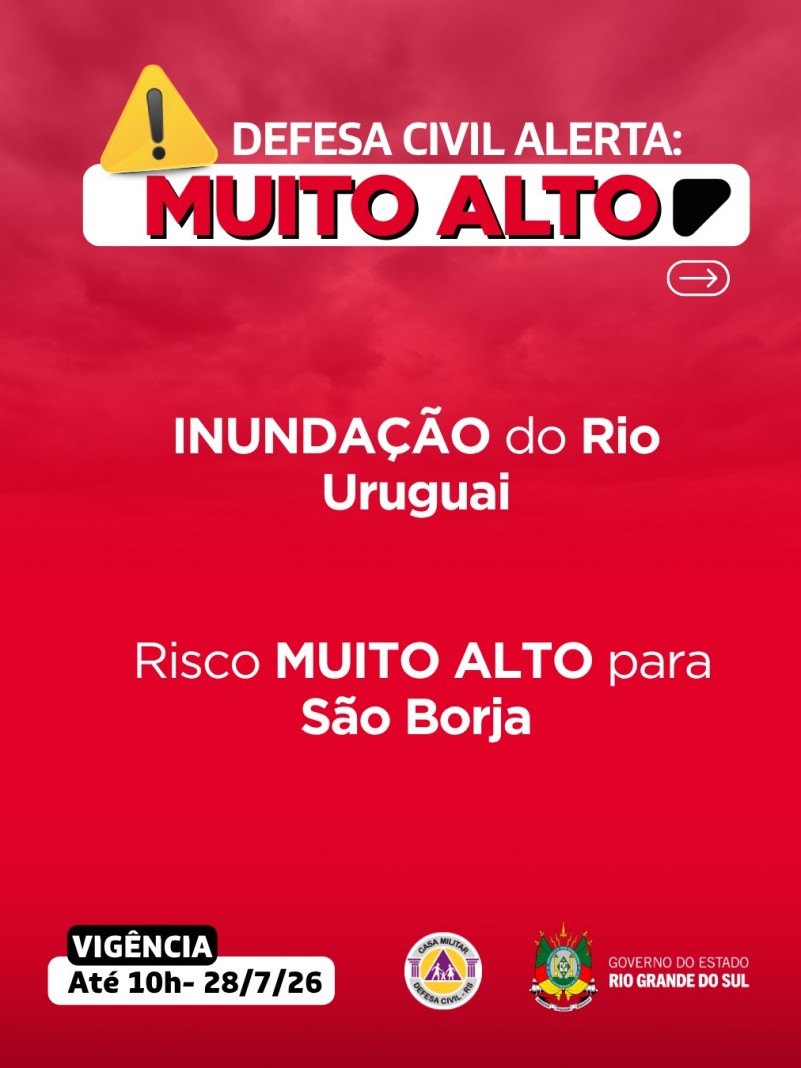 Alerta VERMELHO: INUNDA&Ccedil;&Atilde;O do Rio Uruguai