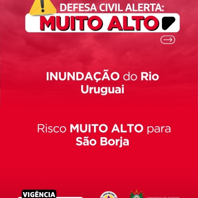 Alerta VERMELHO: INUNDA&Ccedil;&Atilde;O do Rio Uruguai