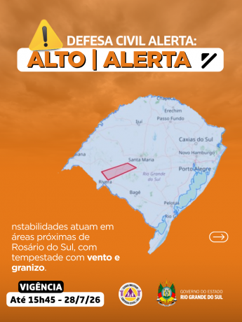 Defesa Civil alerta