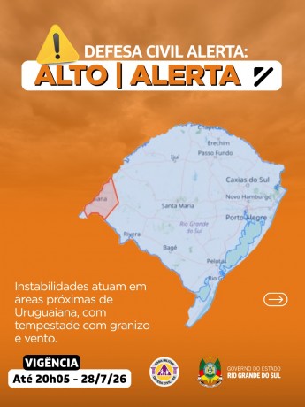 Defesa Civil alerta