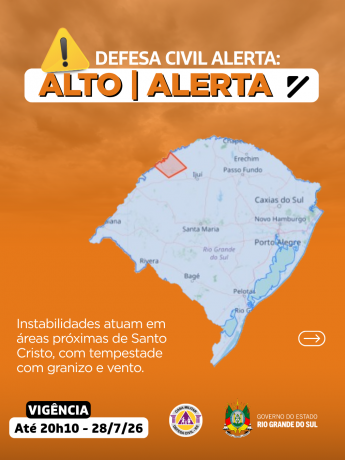 Defesa Civil alerta