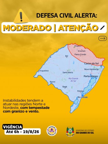Defesa Civil alerta: condi&ccedil;&atilde;o de ATEN&Ccedil;&Atilde;O para instabilidades atuam no decorrer da madrugada nas regi&otilde;es Norte e Nordeste