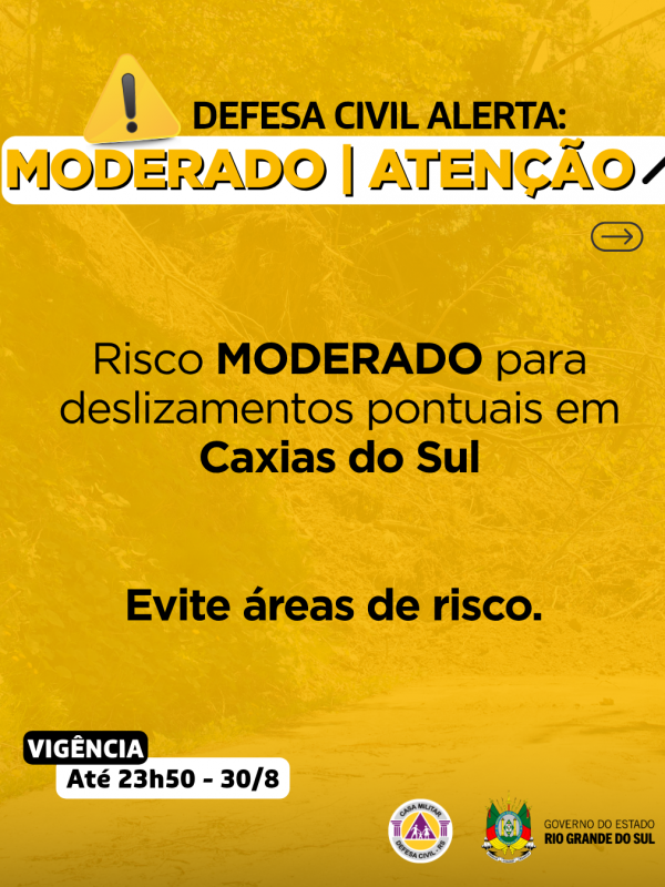 Alertas Movimentos de massa Caxias do Sul